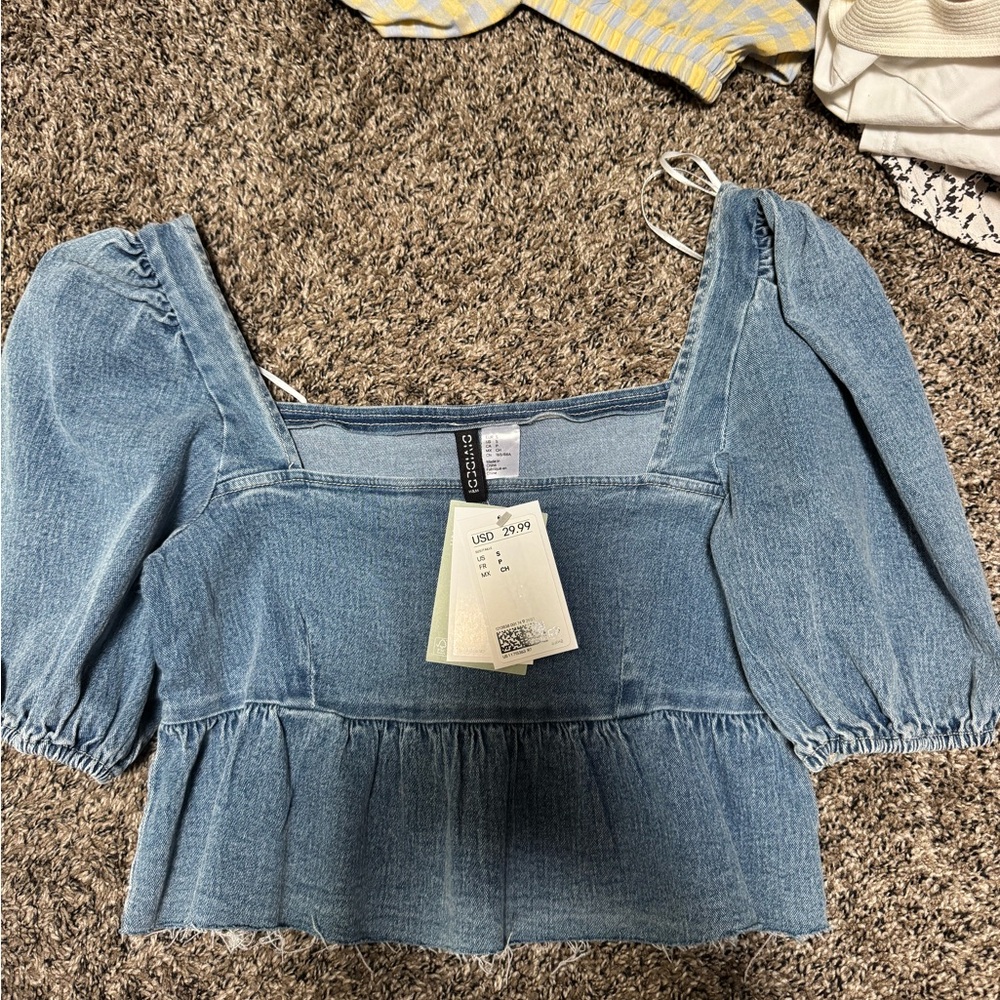 Blue Denim Women's Top